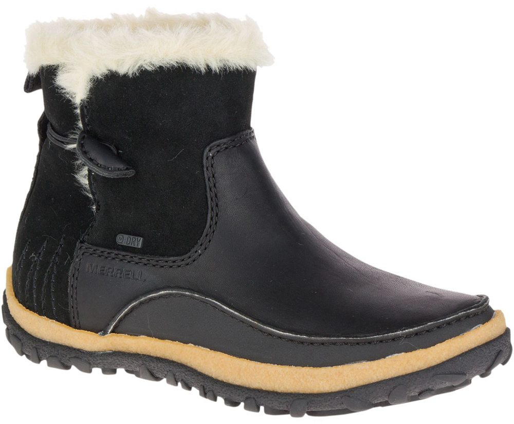 Merrell Boots Black - Tremblant Pull On Polar Waterproof - Womens 40RXPVJIN
